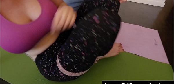  Horny Yoga Instructor Ties Up Busty Red Head Lauren Phillips